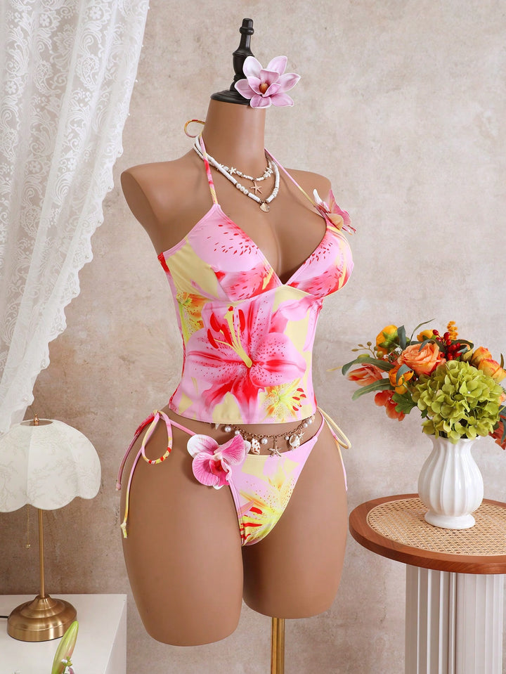 Costum de baie SHEIN, mix culori