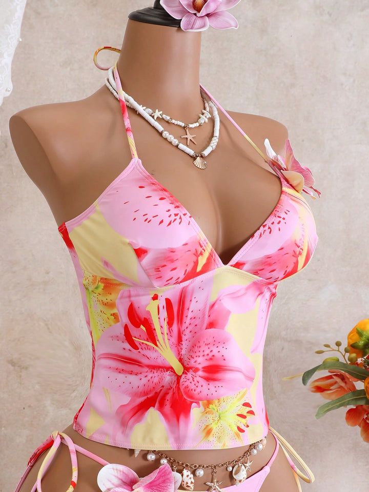 Costum de baie SHEIN, mix culori