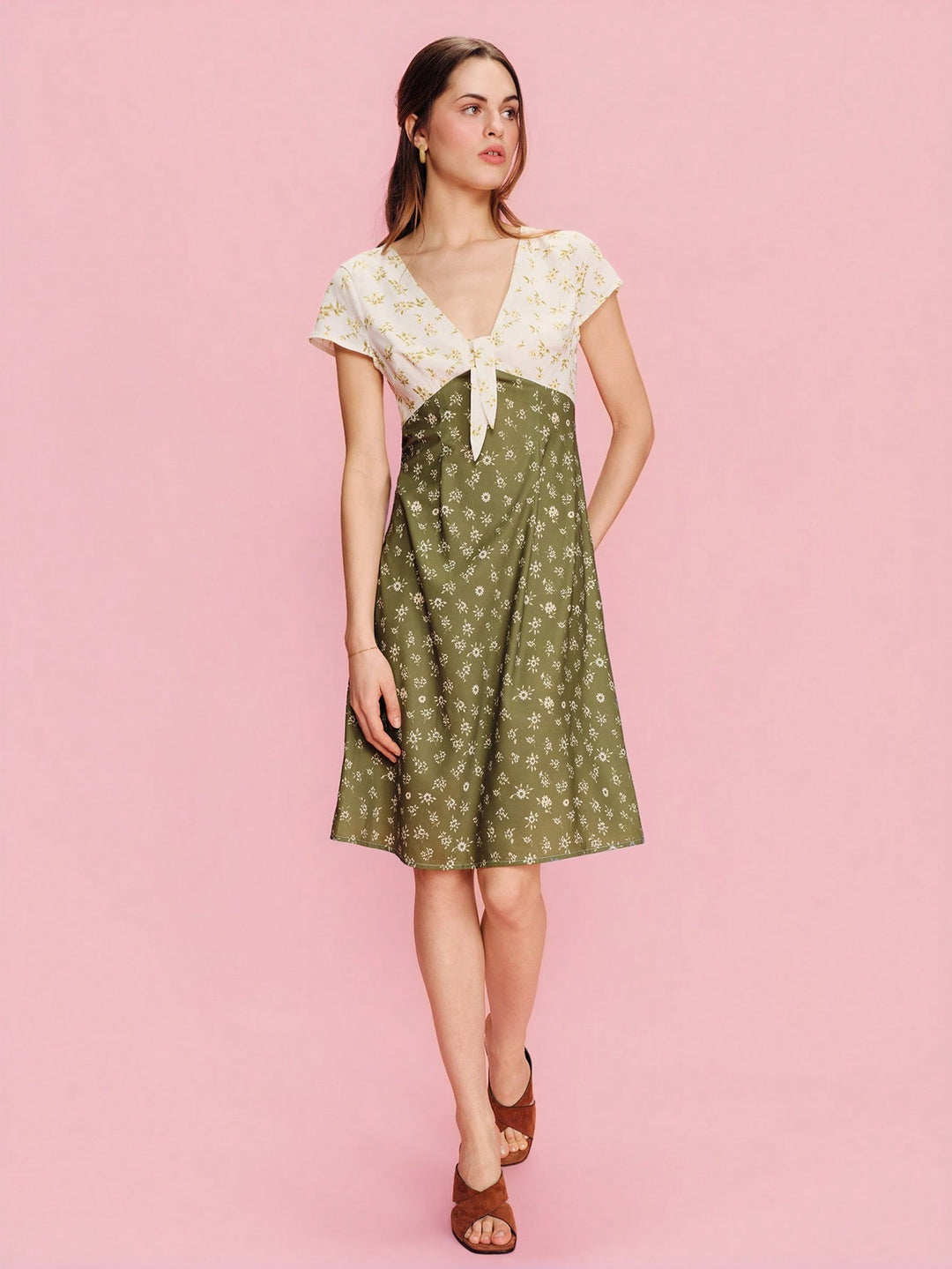 Rochie midi SHEIN, mix culori