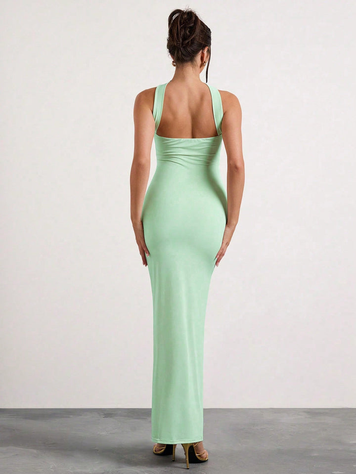 Rochie maxi SHEIN, verde
