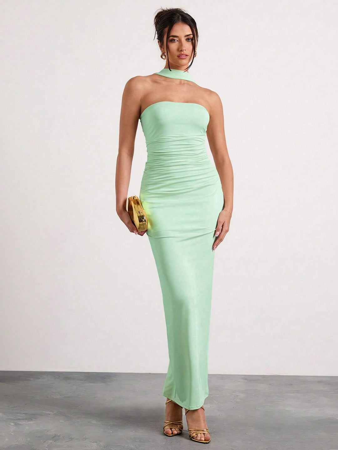 Rochie maxi SHEIN, verde