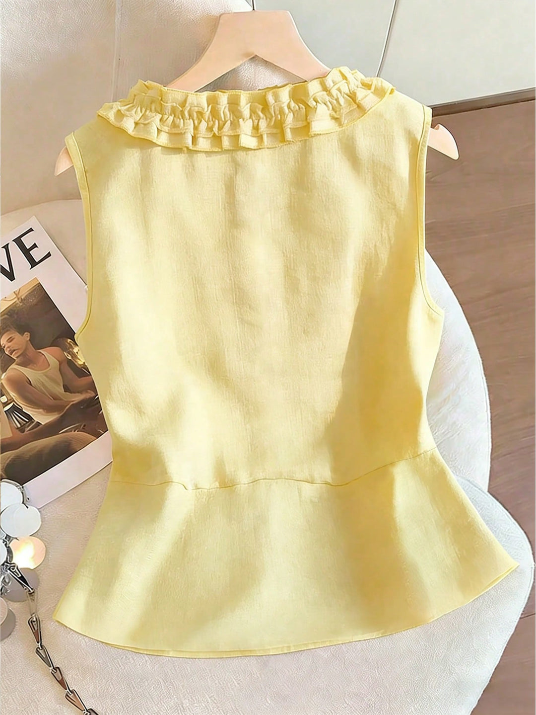 Cămașă tip bluza SHEIN, galben