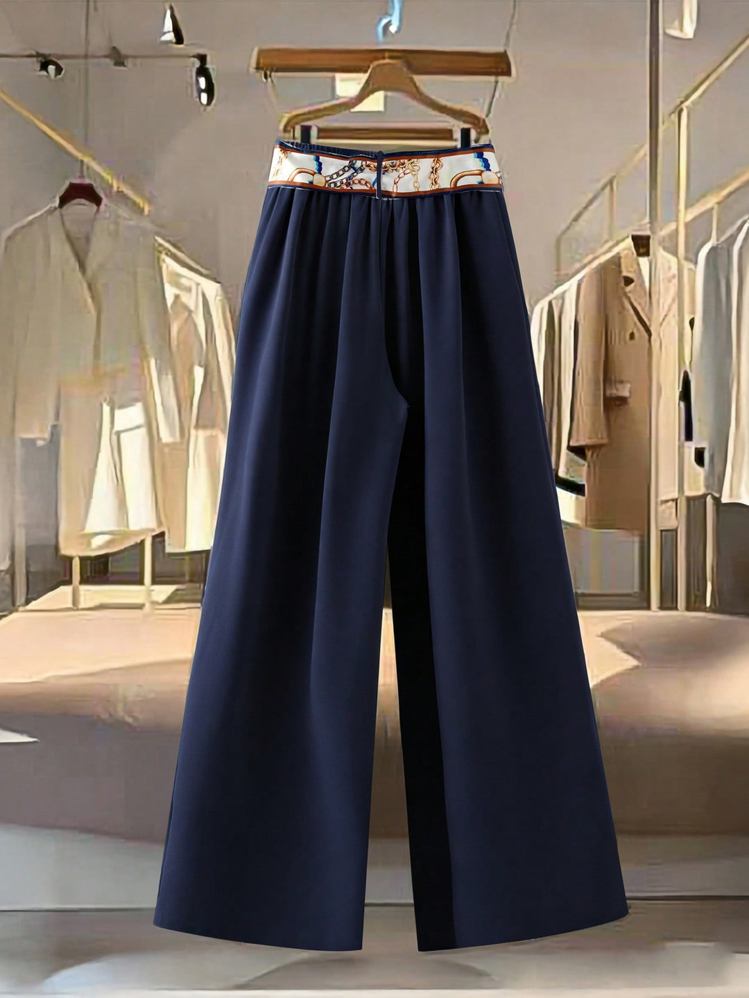 Pantaloni SHEIN, albastru