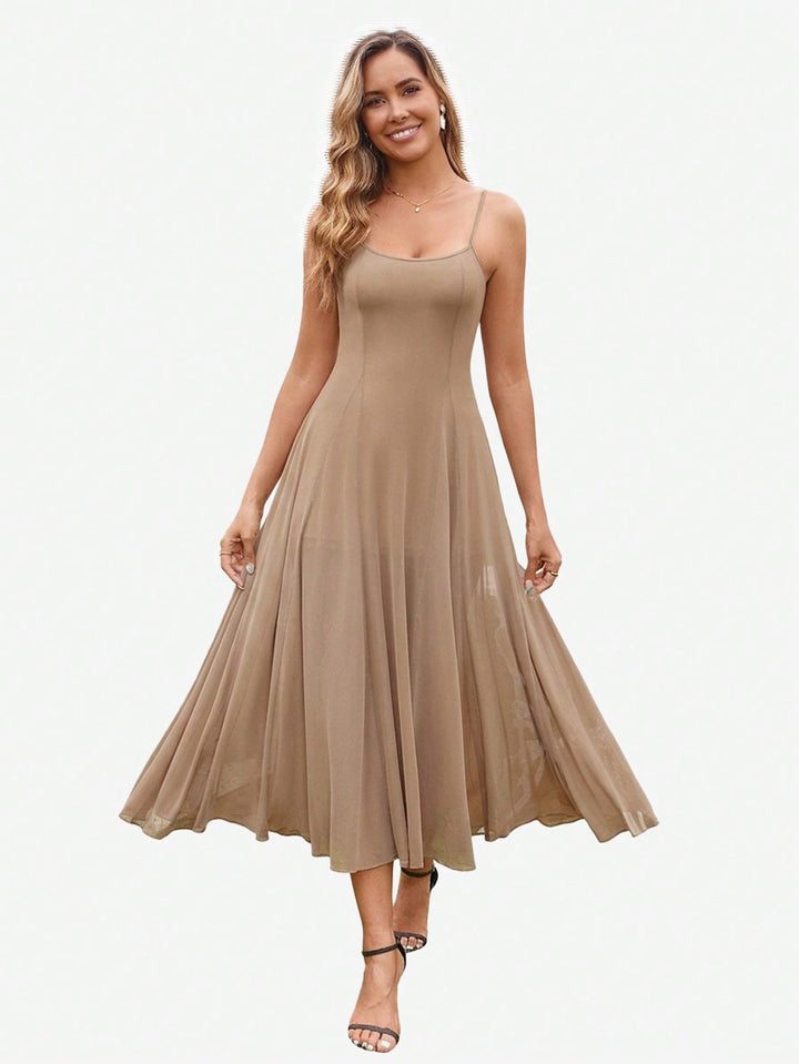 Rochie maxi SHEIN, maro