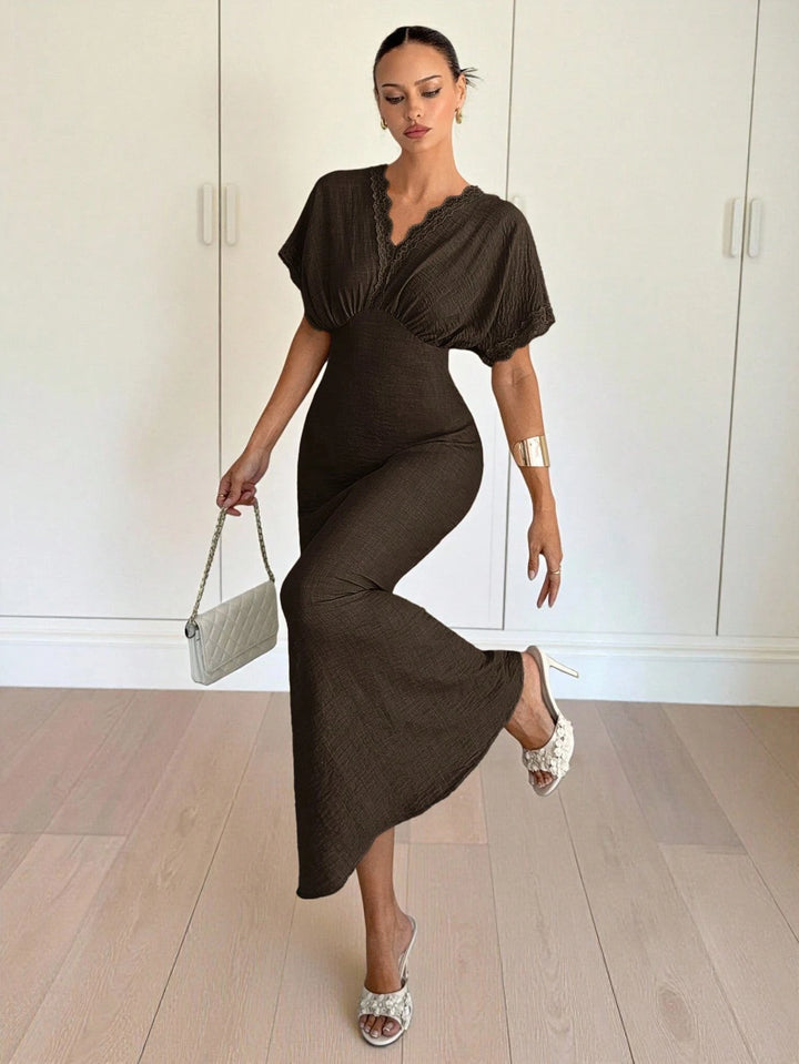 Rochie maxi SHEIN, maro