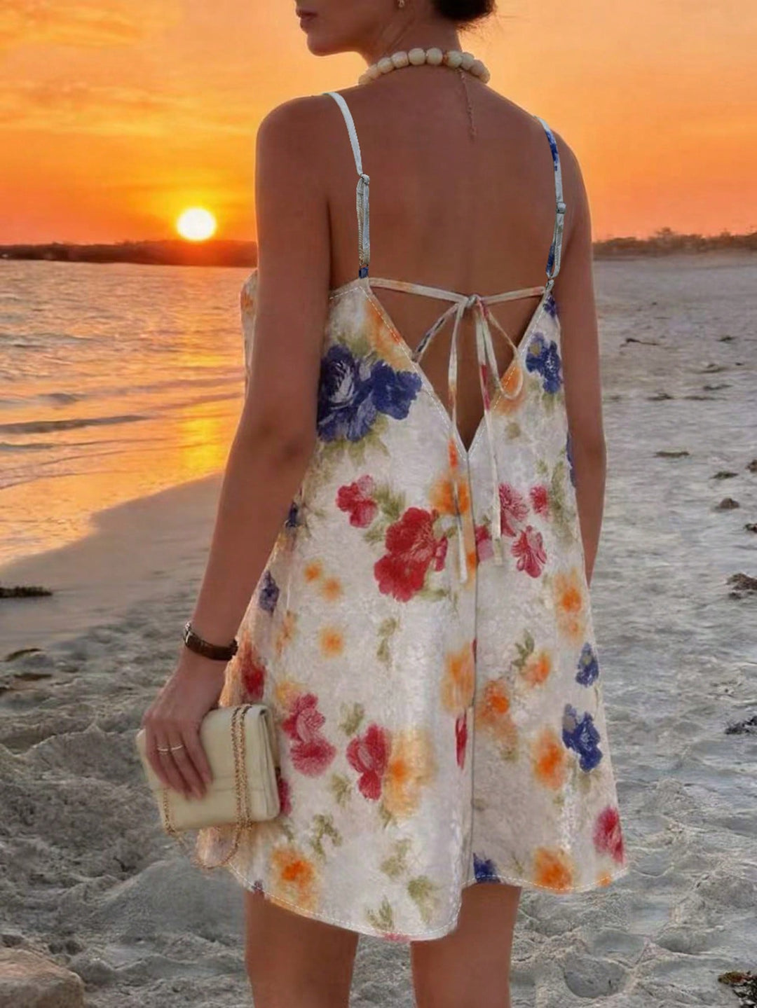 Rochie scurtă SHEIN, portocaliu