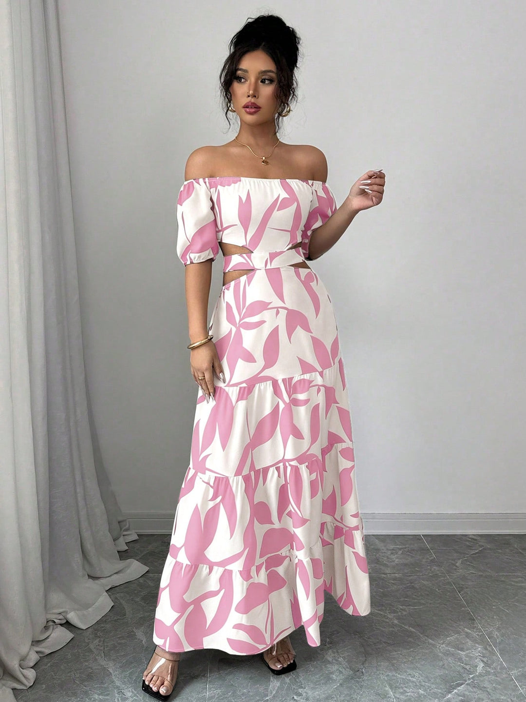 Rochie maxi SHEIN, roz