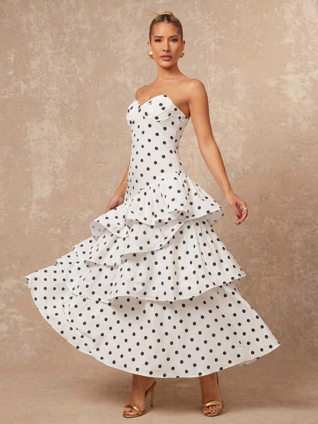 Rochie maxi SHEIN, bej