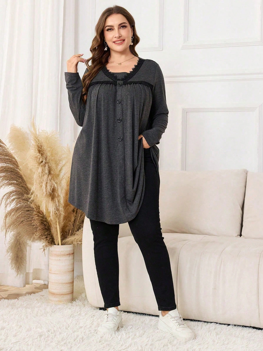 Tricou SHEIN, gri