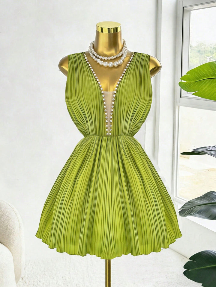 Rochie scurtă SHEIN, verde