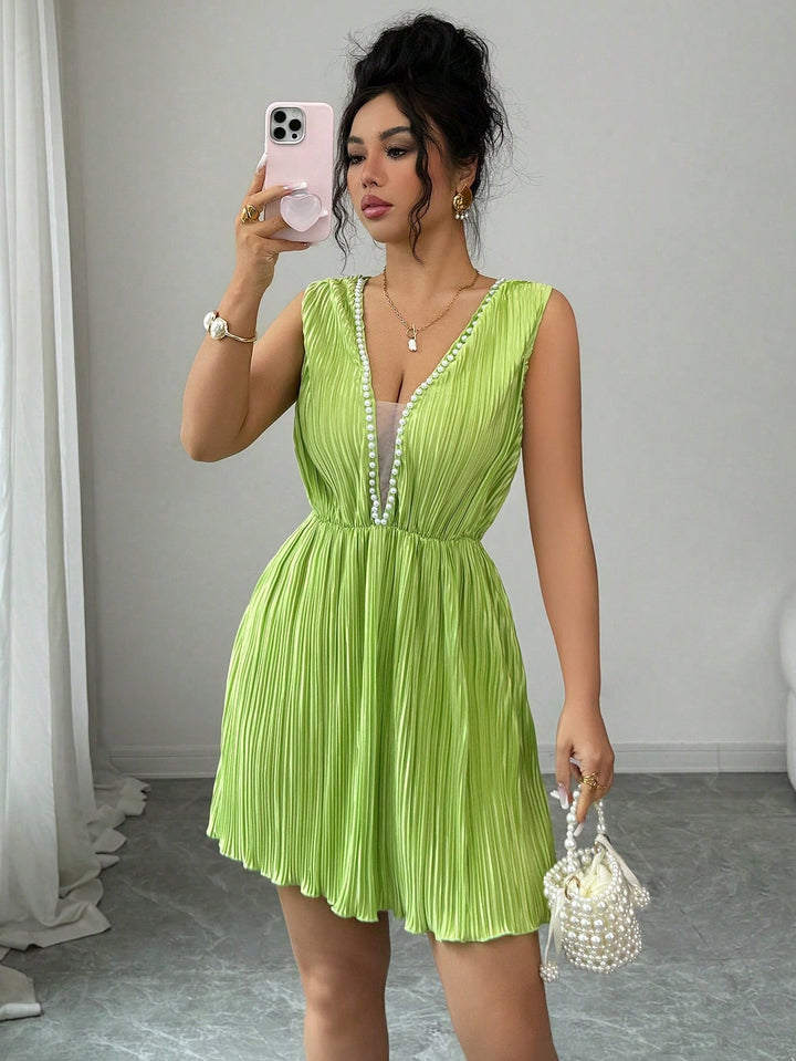 Rochie scurtă SHEIN, verde