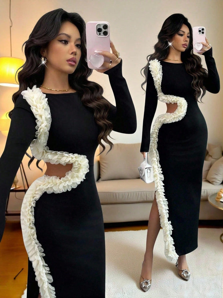 Rochie maxi SHEIN, negru