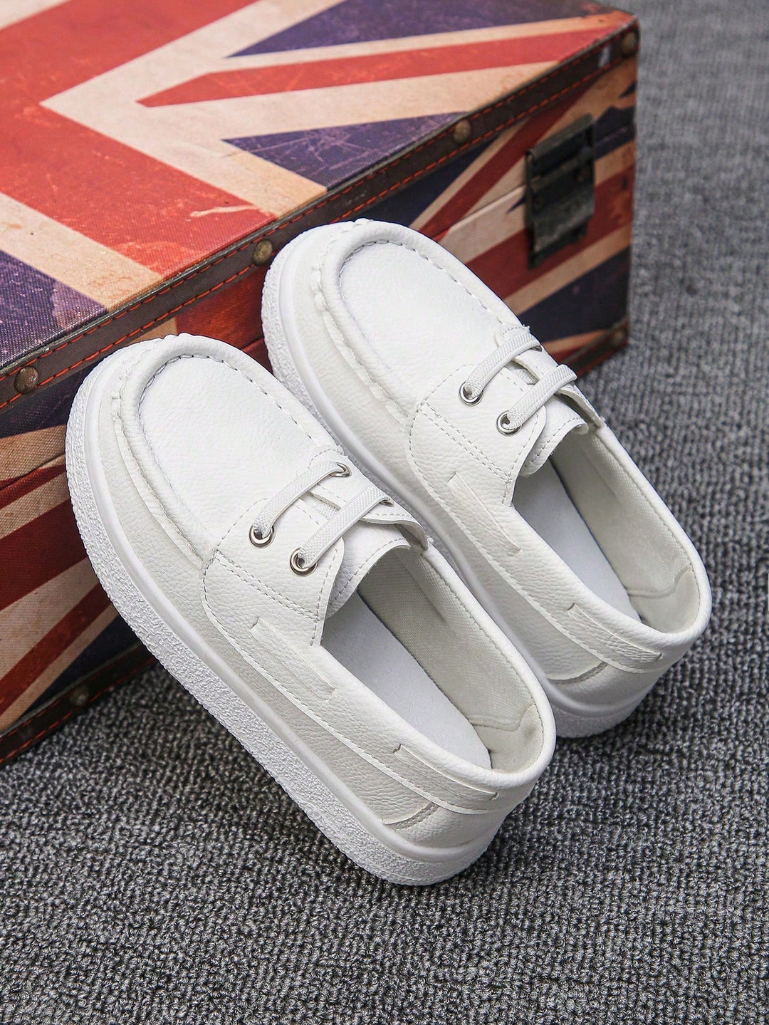 Pantofi casual tip loafers SHEIN, alb