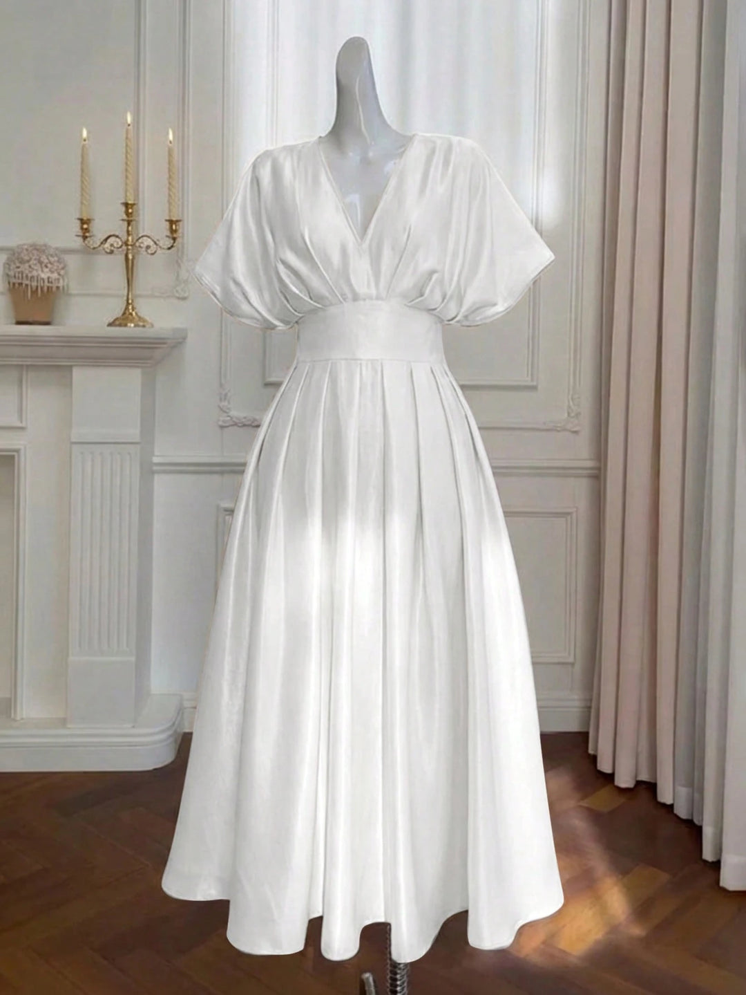 Rochie maxi SHEIN, alb