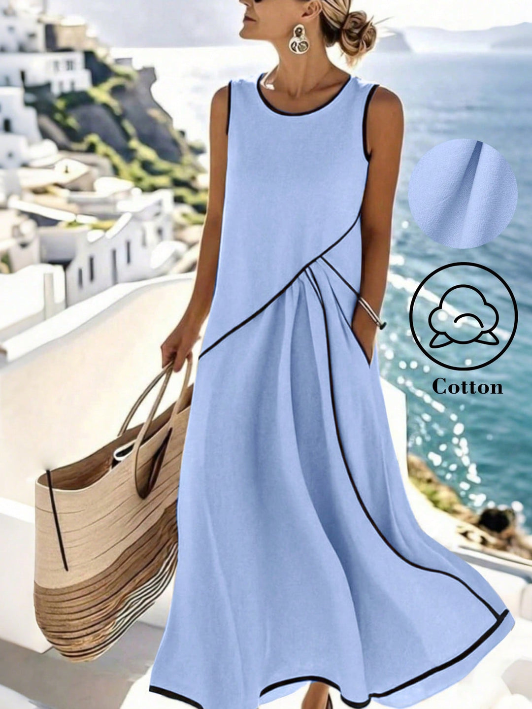 Rochie maxi SHEIN, albastru