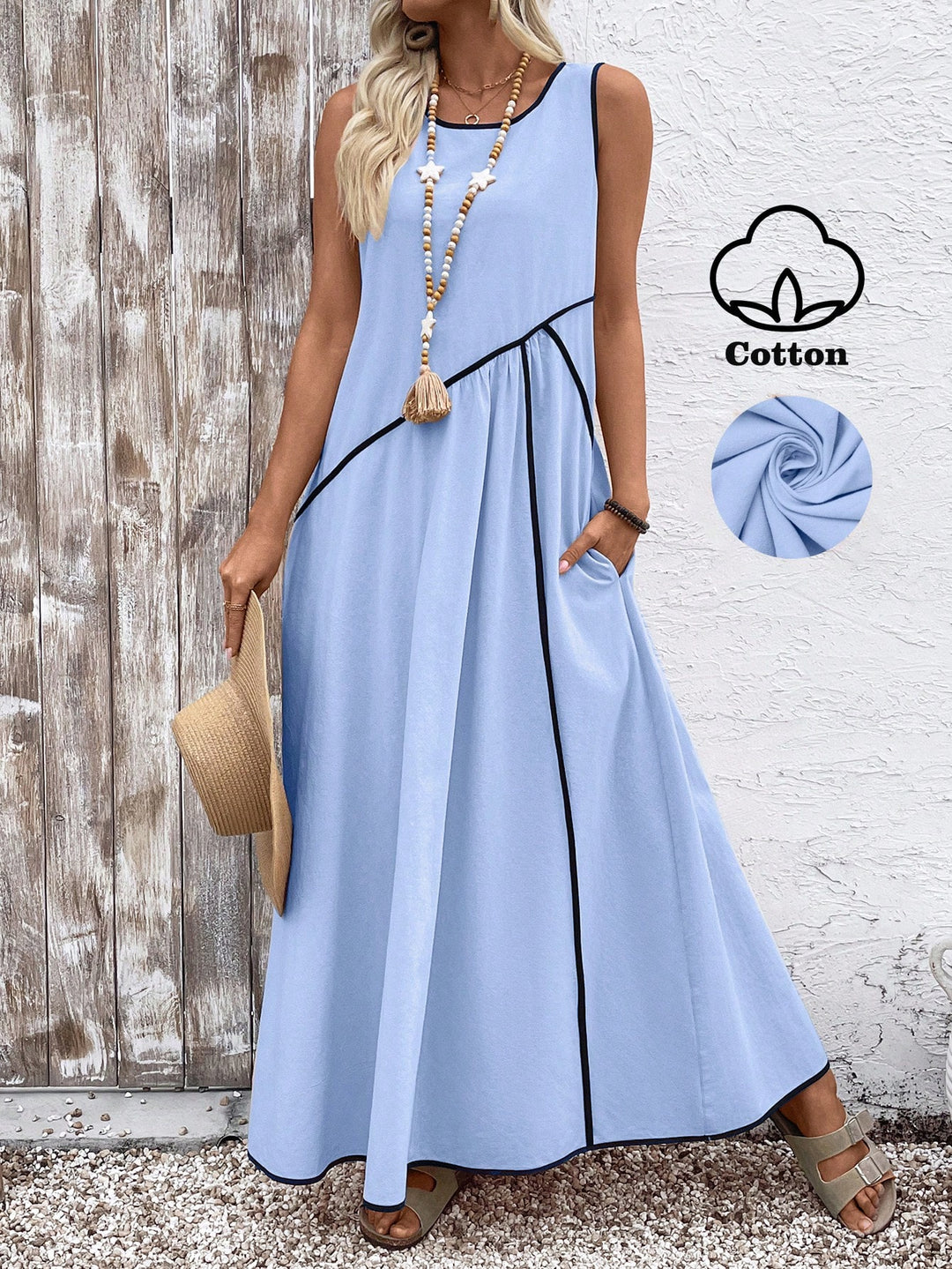 Rochie maxi SHEIN, albastru