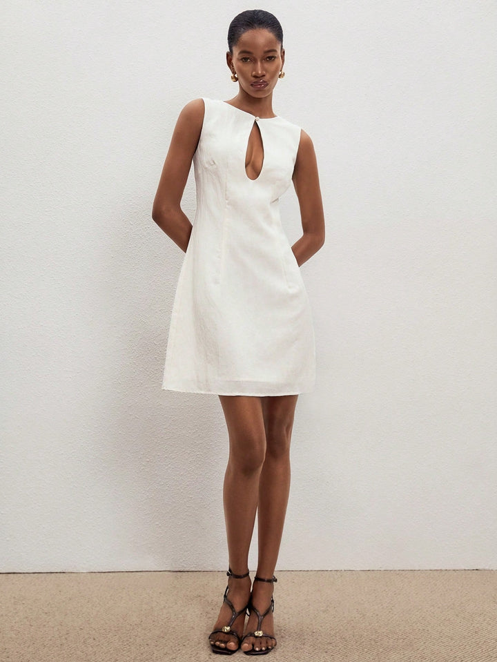 Rochie scurtă SHEIN, bej