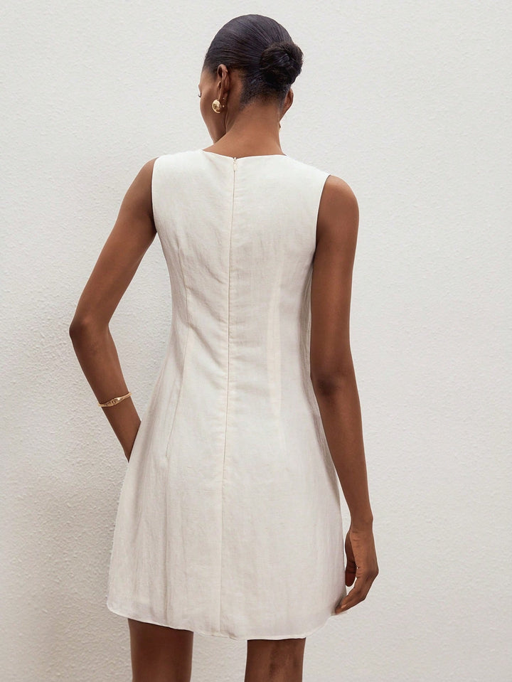 Rochie scurtă SHEIN, bej