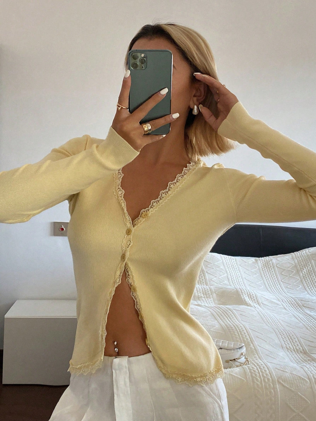 Cardigan SHEIN, galben