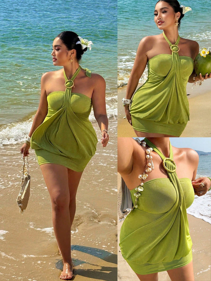 Rochie SHEIN, kaki