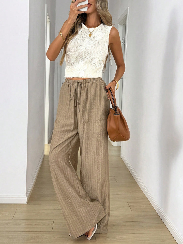 Pantaloni SHEIN, maro