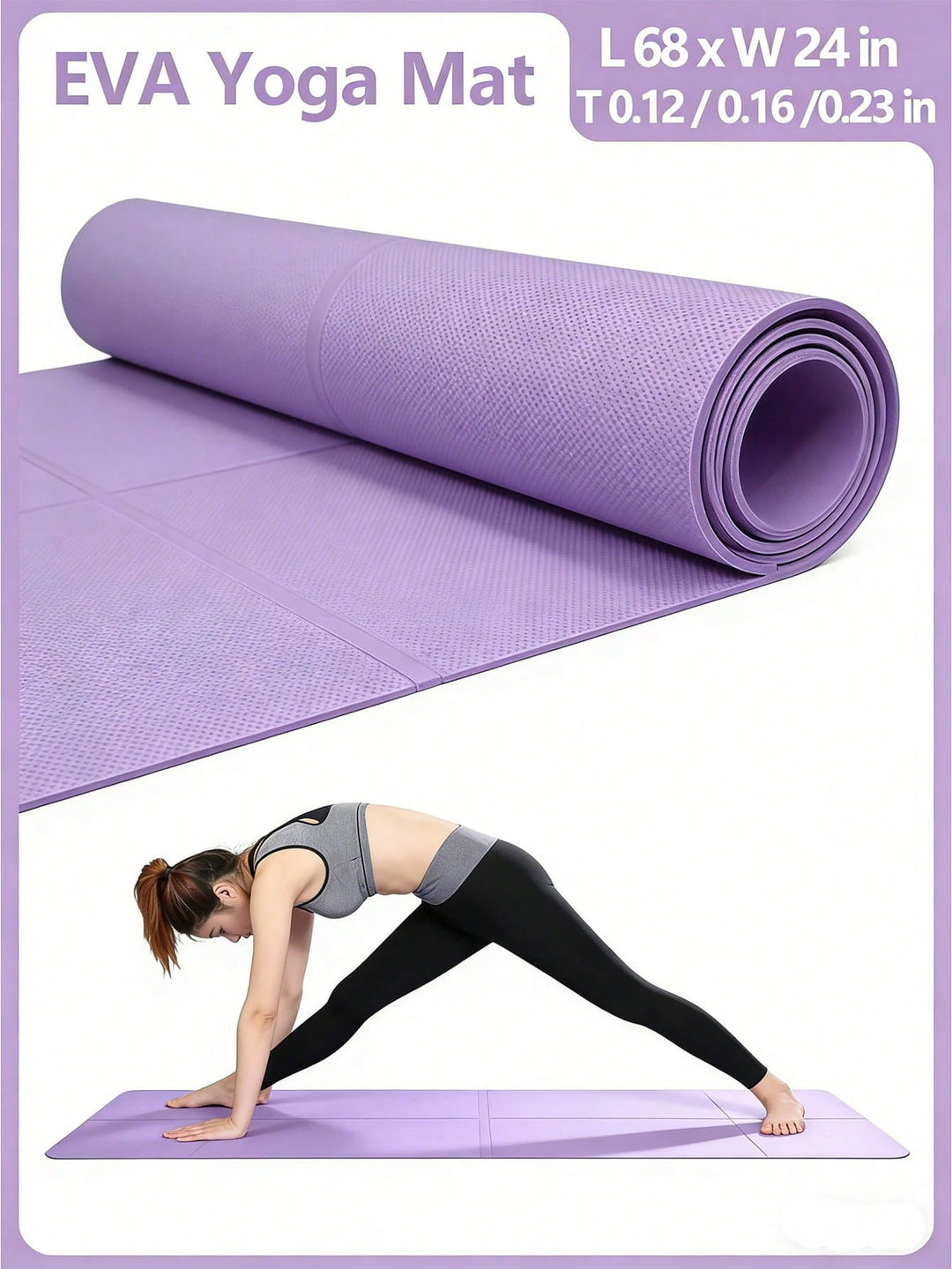 Saltea de yoga SHEIN, mov