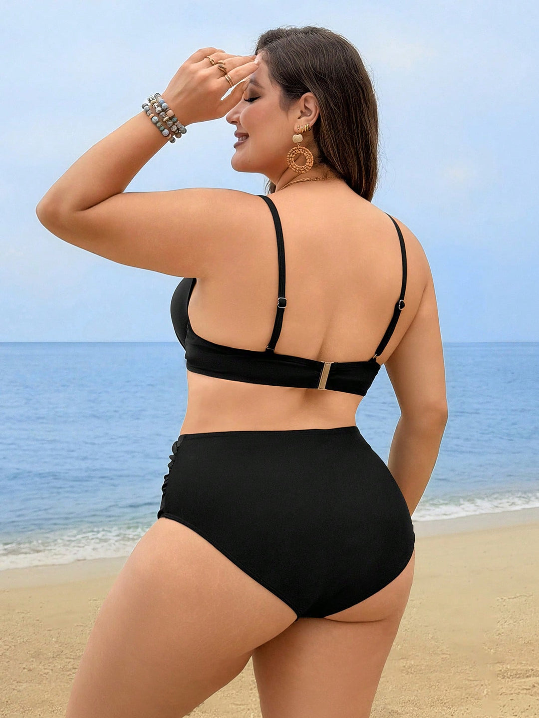 Set bikini de baie SHEIN, negru