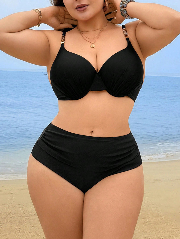 Set bikini de baie SHEIN, negru