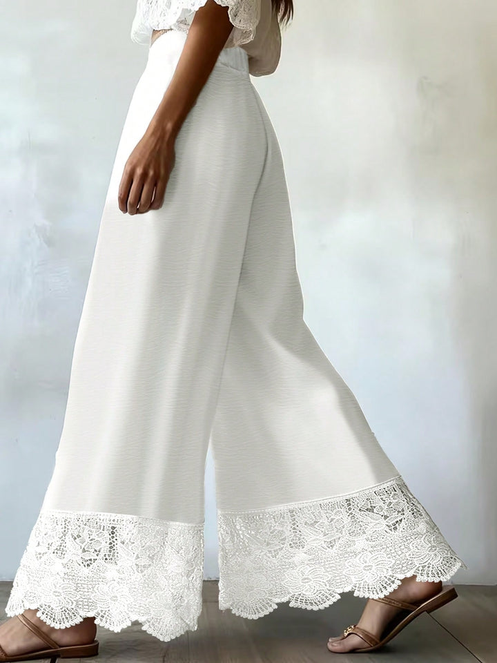 Pantaloni SHEIN, alb