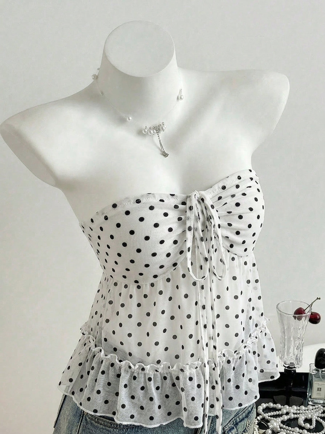 Top SHEIN, alb