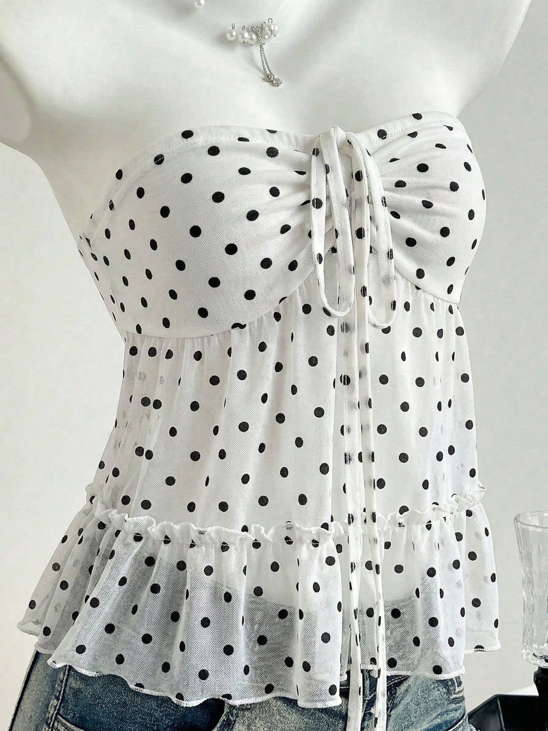 Top SHEIN, alb