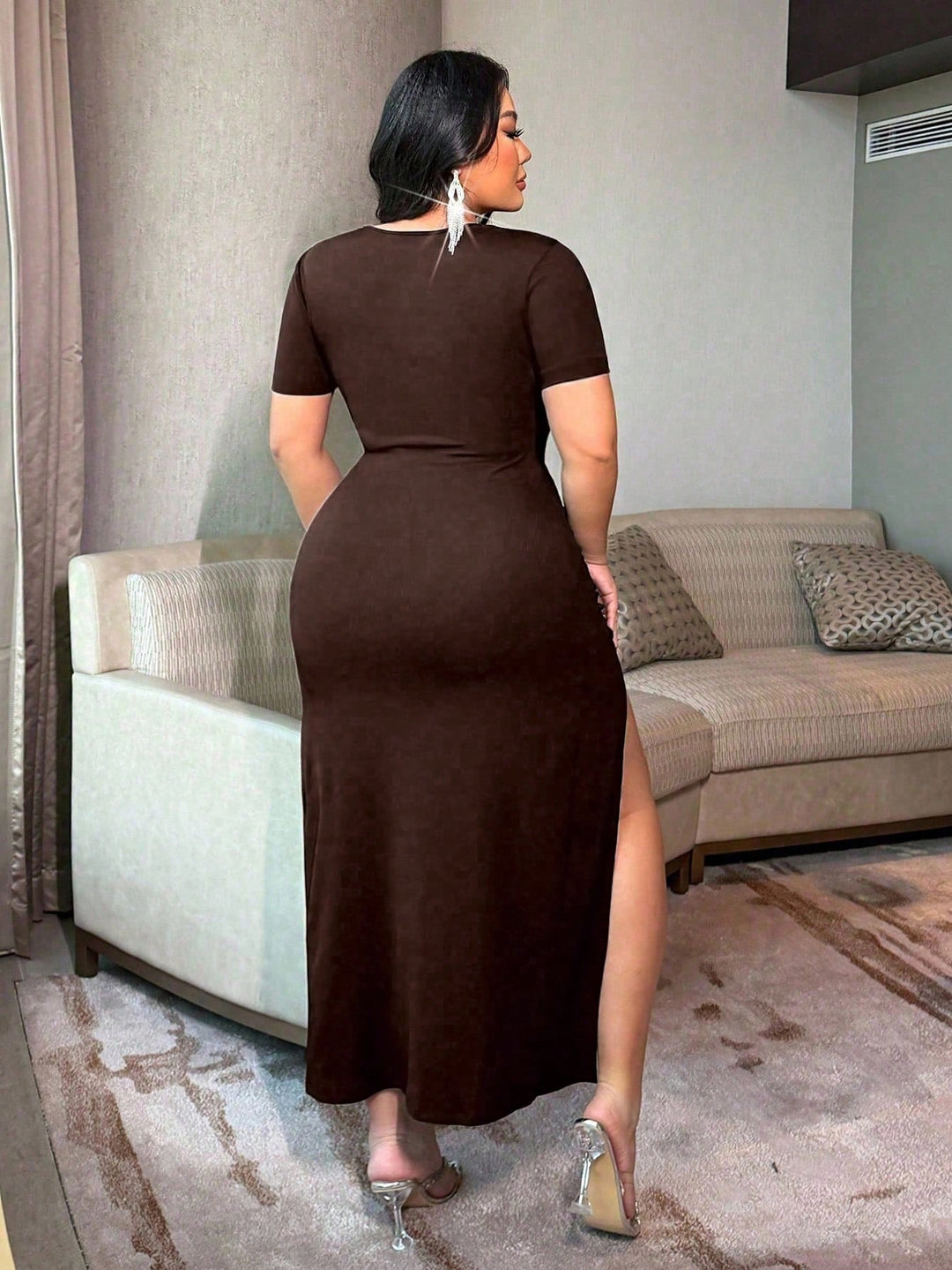 Rochie SHEIN, maro