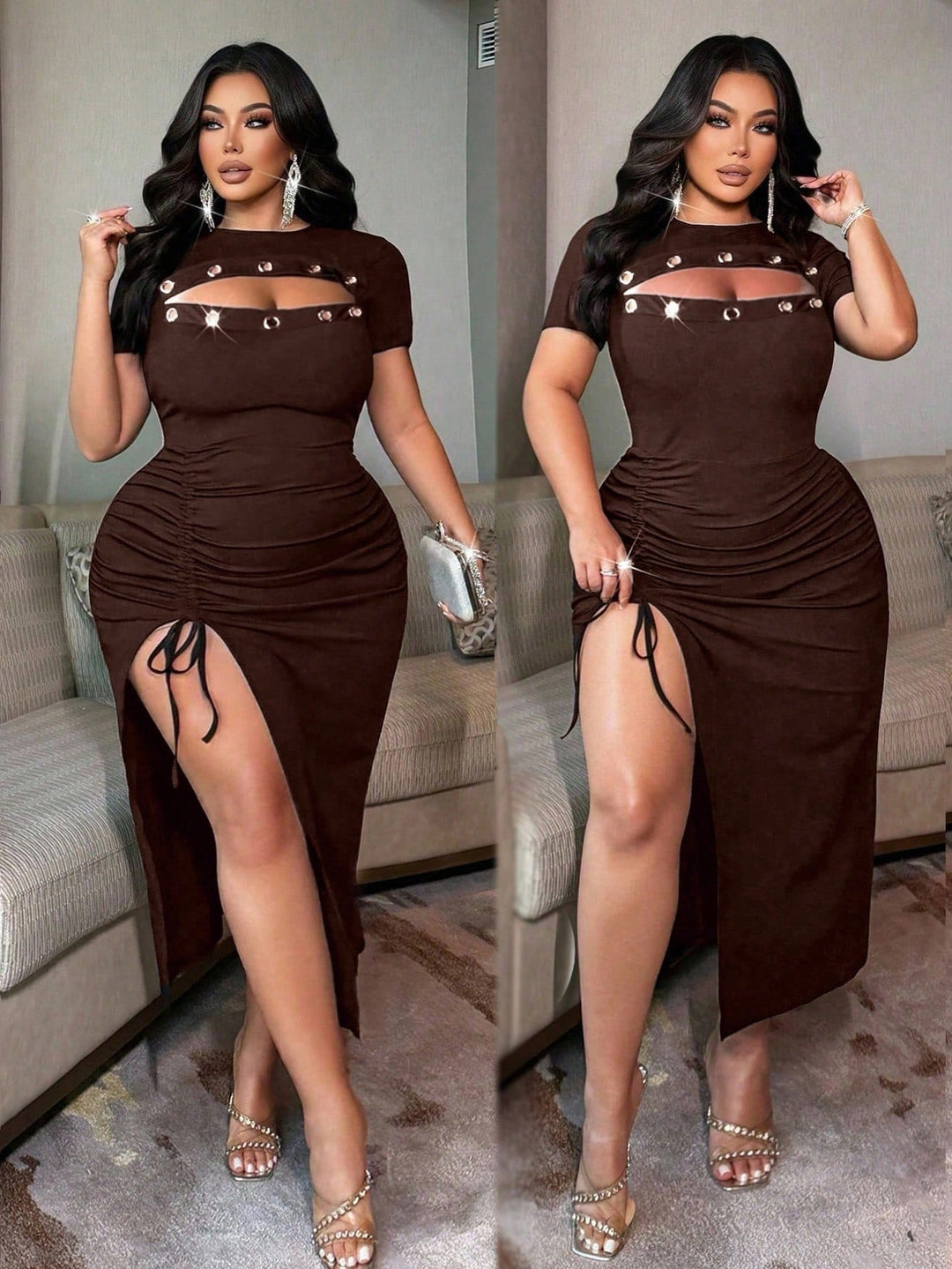 Rochie SHEIN, maro