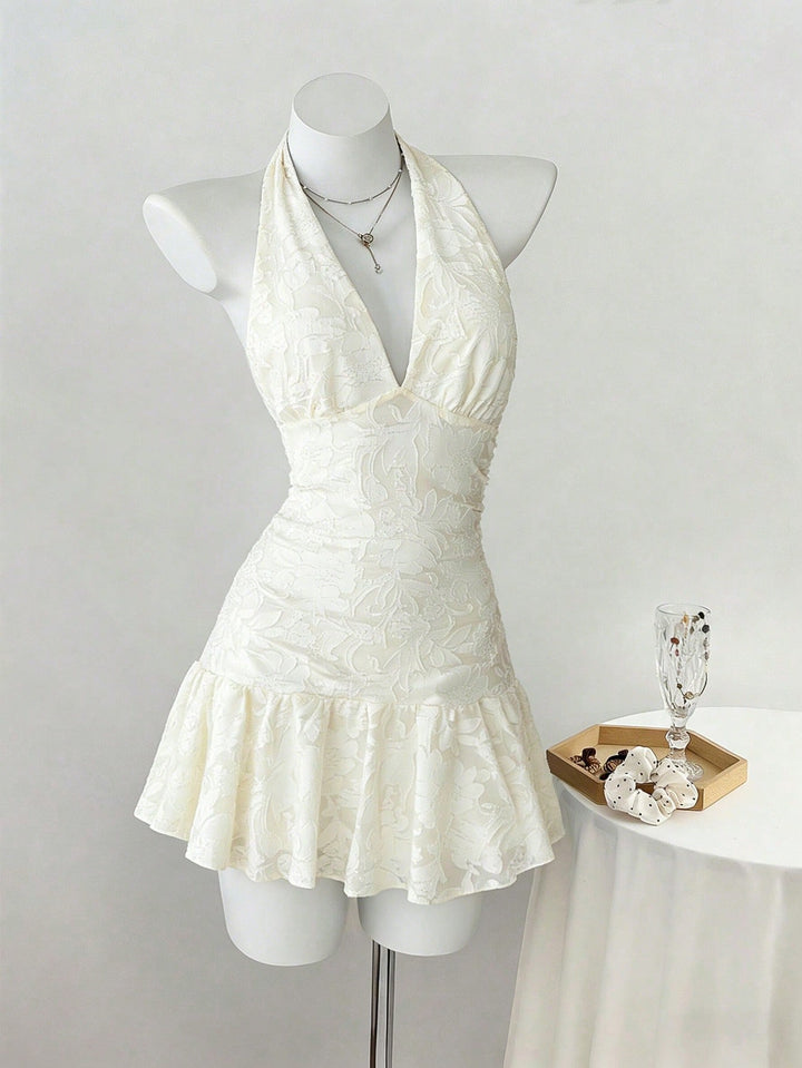 Rochie mini SHEIN, crem