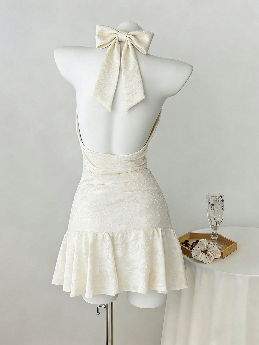 Rochie mini SHEIN, crem