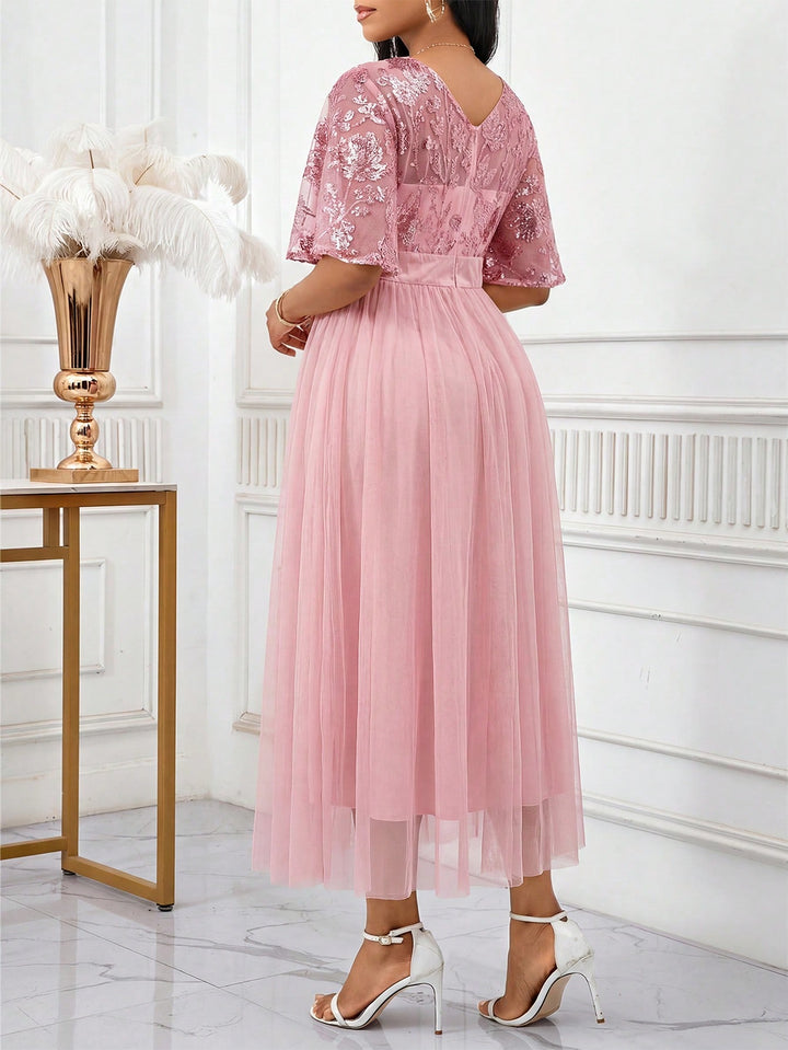 Rochie maxi SHEIN, roz