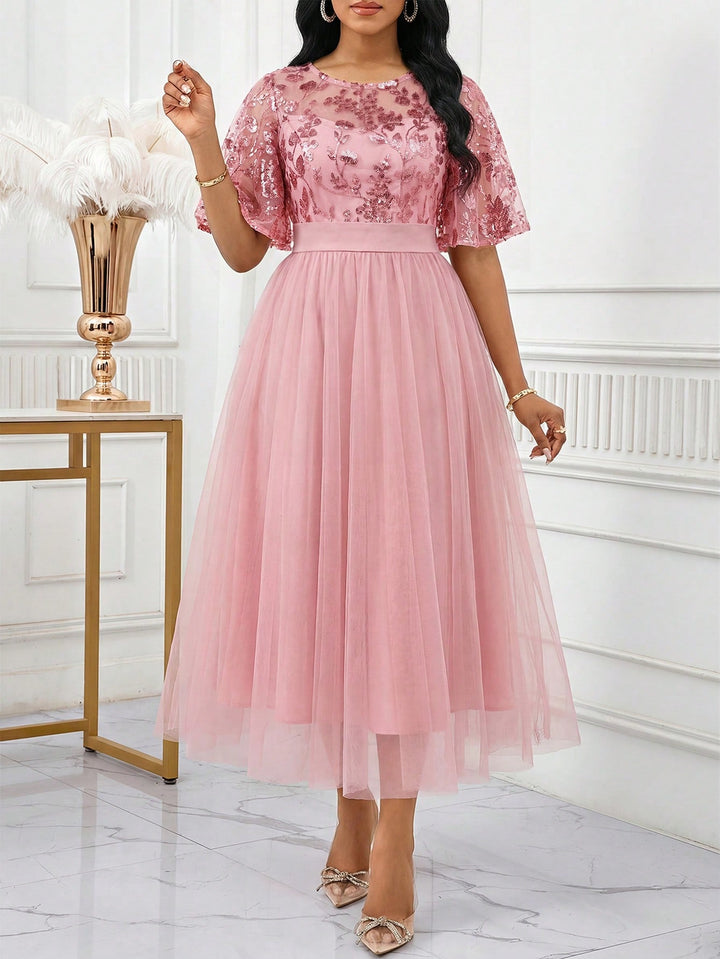 Rochie maxi SHEIN, roz
