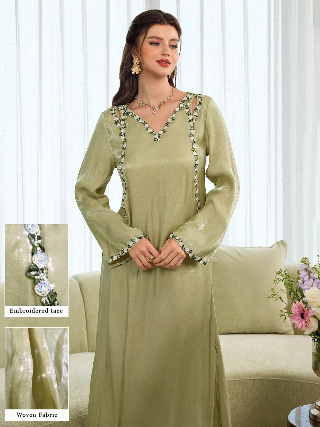 Rochie SHEIN, kaki