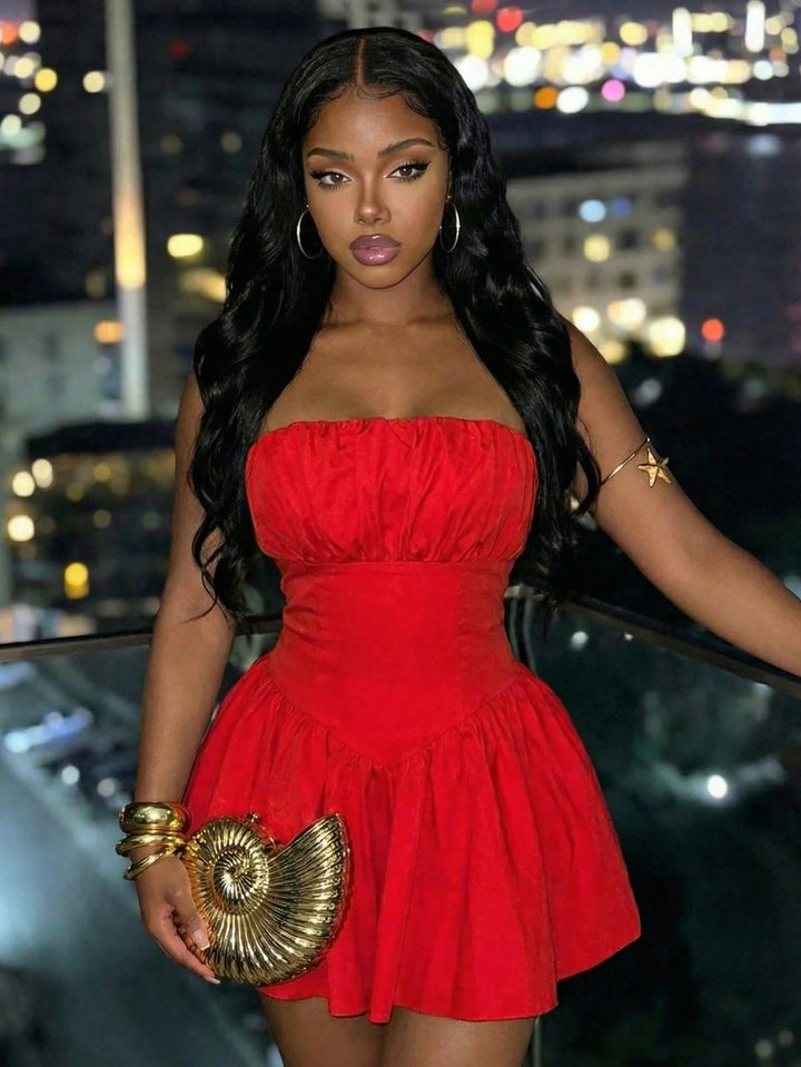 Rochie mini SHEIN, rosu