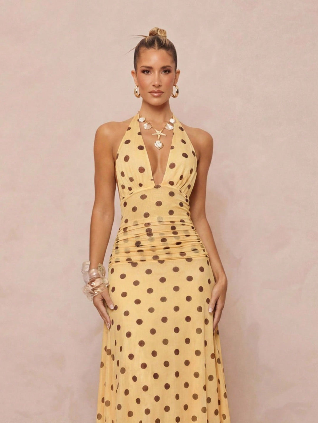 Rochie maxi SHEIN, galben