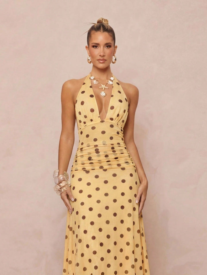 Rochie maxi SHEIN, galben