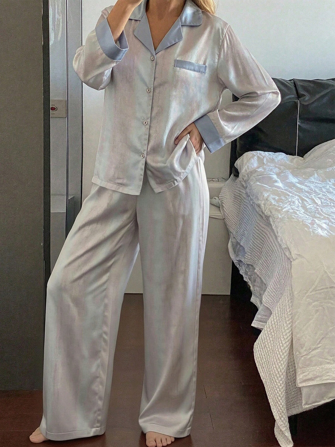 Pijama SHEIN, albastru