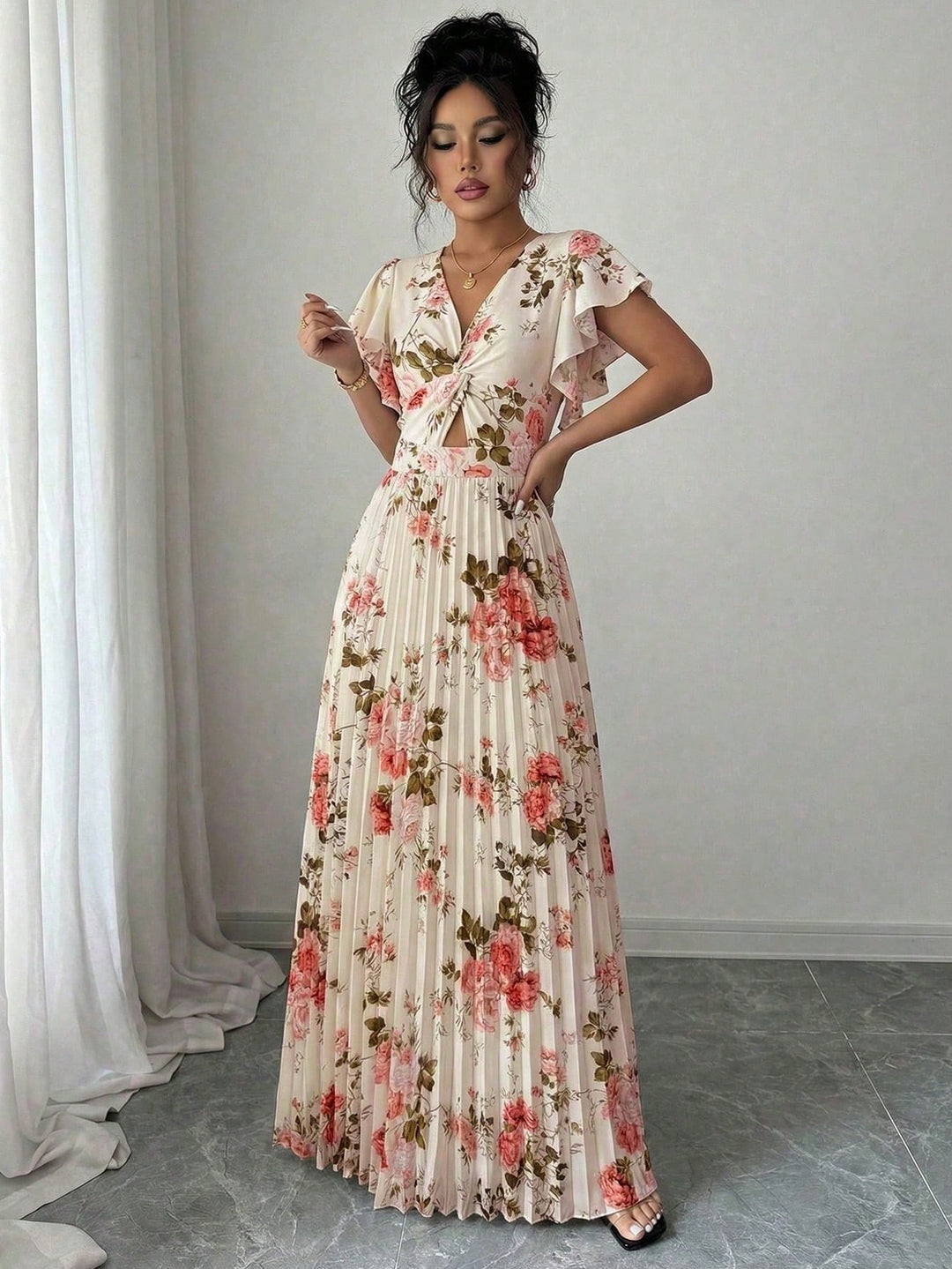 Rochie maxi SHEIN, mix culori