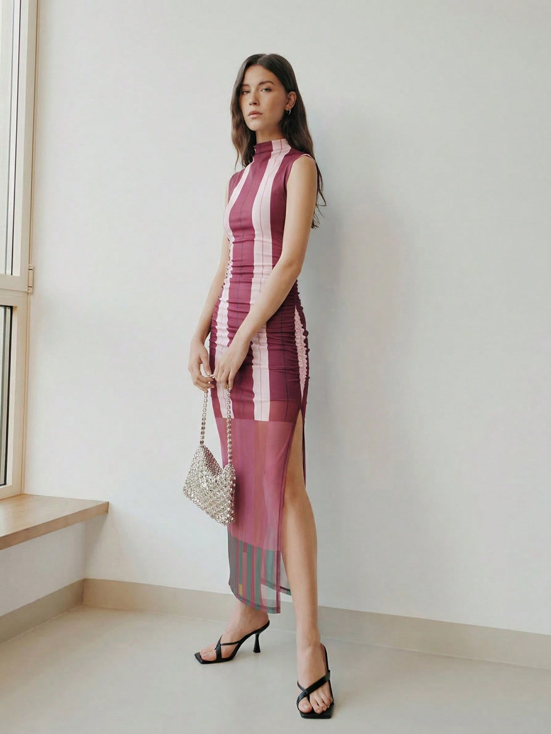 Rochie midi SHEIN, mix culori