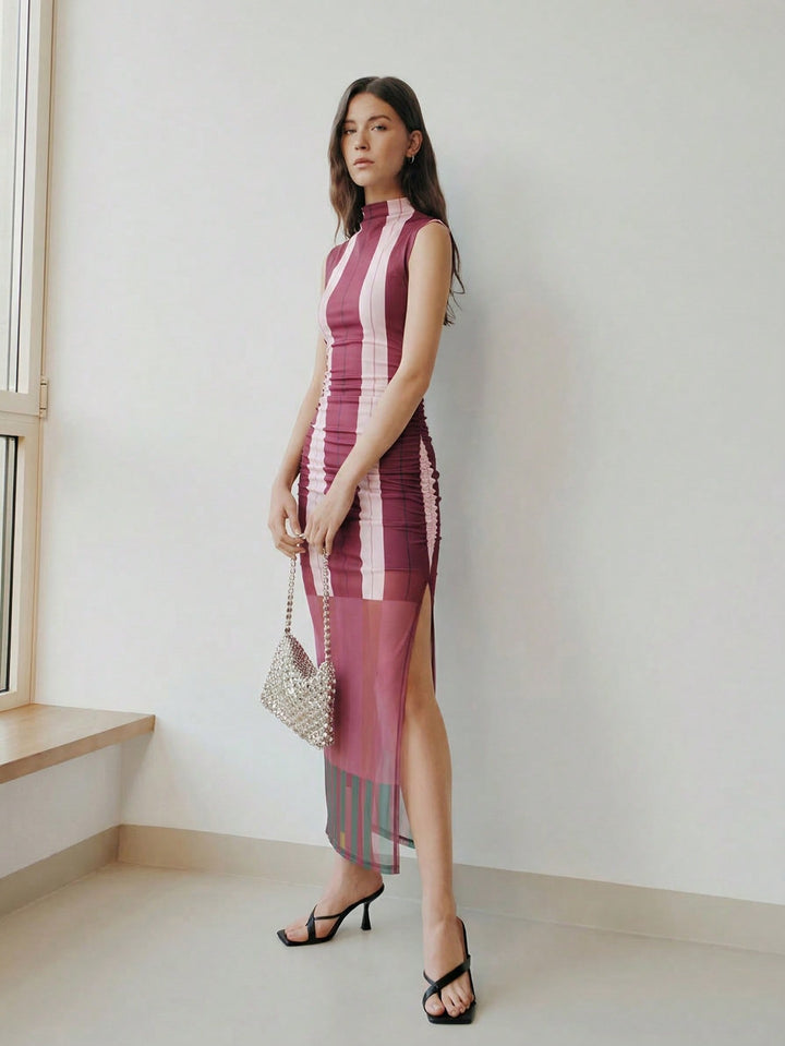Rochie midi SHEIN, mix culori