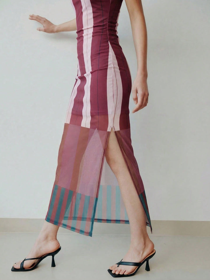 Rochie midi SHEIN, mix culori