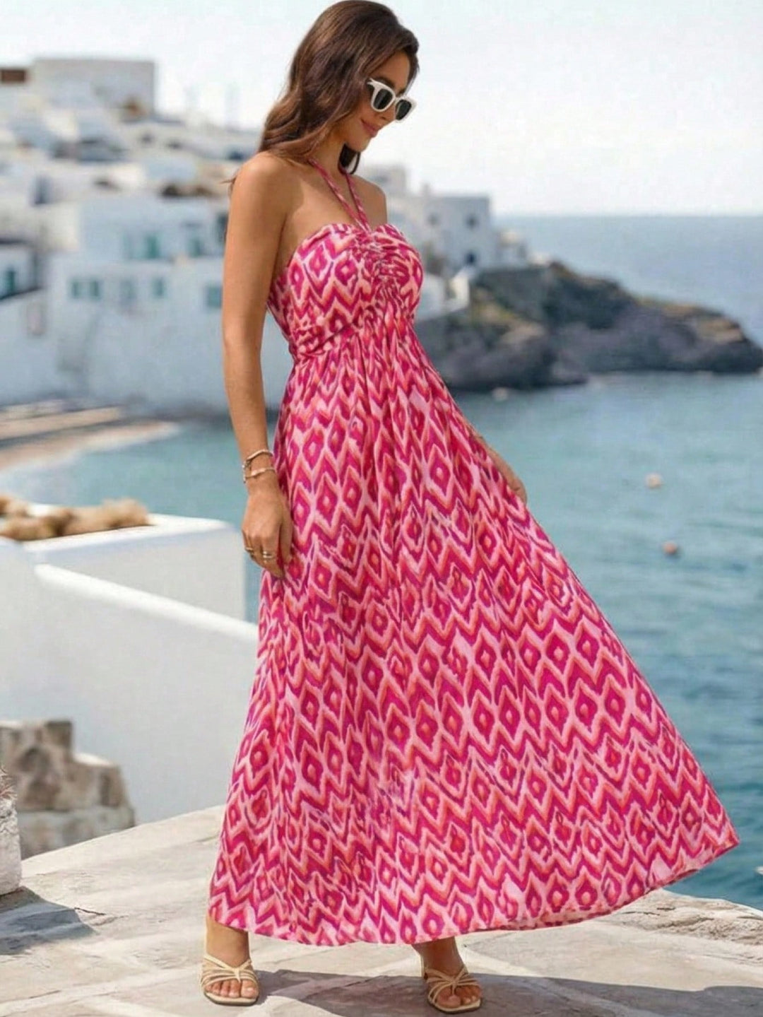 Rochie maxi SHEIN, roz