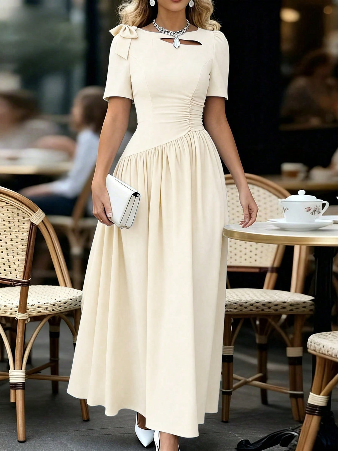 Rochie maxi SHEIN, portocaliu