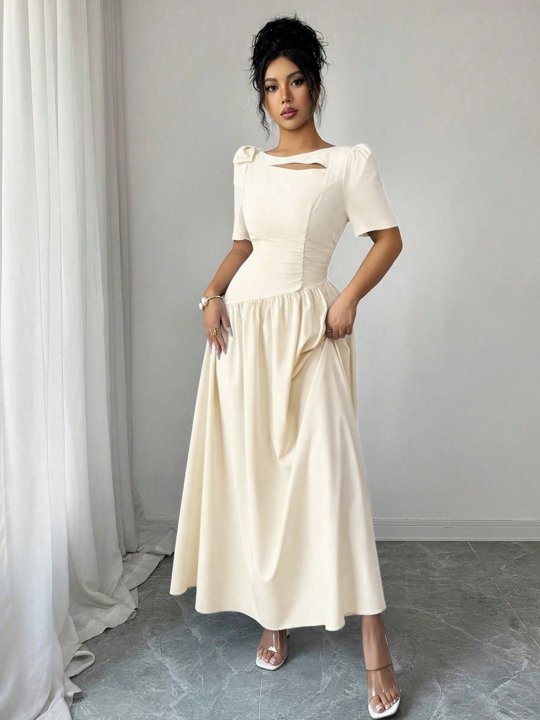 Rochie maxi SHEIN, portocaliu