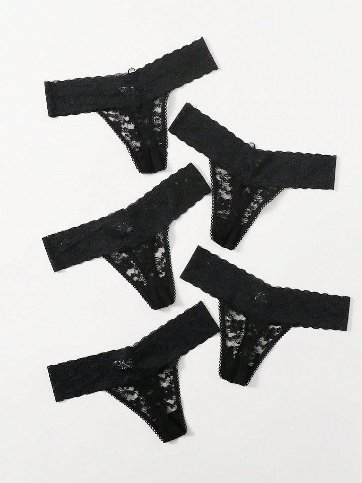 SHEIN tanga bugyi, fekete